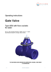 Operating instructions Gate Valve Type 4004