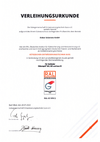 Zertifikat GEG Dükorapid Inox CE