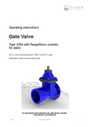 Operating instructions Gate Valve Type 2004