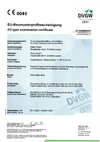 DVGW EG-Baumusterprüfbescheinigung Absperrschieber (weichdichtend) mit innen liegendem Spindelgewinde und auswechselbarer Schaltwellenabdichtung DVGW EG-Baumusterprüfbescheinigung Absperrschieber (weichdichtend) mit innen liegendem Spindelgewinde und auswechselbarer Schaltwellenabdichtung