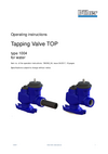 Operating instructions Tapping Valve TOP type 1004