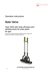 Operation instructions Gate Valve Type 3004